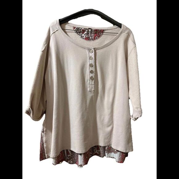 Free People Tops - Free People New Romantics Boho Tunic Antique Pink S‎ Medium
